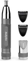 "BaByliss Super-X" metalinis nosies, ausų ir antakių plaukelių kirpimo mašinėlė, tvirtas metalinis korpusas, sklandus ir saugus kirpimas
