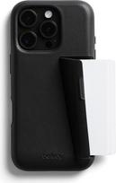 "Bellroy" telefono dėklas - 3 kortelės "iPhone 16 Pro Max" (odinis "iPhone" dėklas, mobiliojo telefono piniginė) - juodas