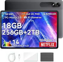 "Blackview Tab9WiFi" 11 colių planšetinis kompiuteris "Android 14 2K FHD+", 18GB + 256GB (TF 2TB), aštuonių branduolių žaidimų planšetinis kompiuteris su apsauginiu dėklu, "Gemini AI", 13MP + 8MP, 8200mAh, GMS, "Face ID