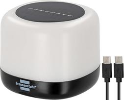 "Brennenstuhl" akumuliatorinė saulės šviesos diodų lauko lempa RGB GL 100 ASR (stovyklavietės lempa IP44, 340 lm, 10 %-50 %-100 % šiltos baltos spalvos, RGB spalvų kaita, iki 85 valandų apšvietimo trukmė, maitinimo bankas, keičiama ličio jonų baterija)