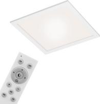 "BRILONER Leuchten LED Panel", "WiFi" lubų šviestuvas, reguliuojamas apšvietimas, RGB, programėlės valdymas, nuotolinio valdymo pultas, laikmačio funkcija, atminties funkcija, 18 W, 1700 liumenų, baltas, 295 x 295 x 61 mm