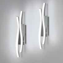 "Comely" 2 LED vidaus sieniniai šviestuvai, 14 W, 1575 lm, modernūs sieniniai šviestuvai, aliuminio apšvietimo sieninis šviestuvas svetainei, miegamajam, laiptams, balta šviesa 6500 K, sidabrinis, 41 cm