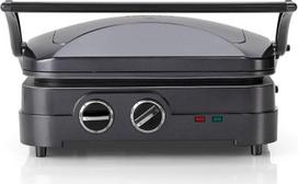 "Cuisinart Griddle & Grill GR47BE" kontaktinis grilis su 2 indaplovėje plaunamomis kepimo plokštėmis ir 2 "Plancha" plokštėmis, iki 230 °C temperatūros pasirinkimu, laikmačiu ir lašėjimo padėklu, mėlynos spalvos,