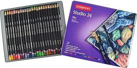 "Derwent Studio" spalvinimo pieštukai, 24 vnt., profesionalios kokybės, 32197