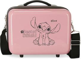 "Disney" "Best of Stitch" vaikiškas lagaminėlis ir tualeto reikmenų krepšys, įvairių dydžių, violetinis, mėlynas, rožinis, ABS