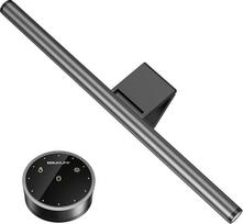 "Douxlife" LED kompiuterio monitoriaus šviesos juosta "Screenbar" su jutikliniu valdymu ir nuotolinio valdymo pulteliu, USB įkrovimo biuro ekrano lempa, nuolat reguliuojamo ryškumo, spalvų temperatūros ir akių apsaugos lempa, skirta kompiuteriui, juoda, p