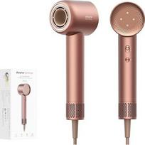 "Dreame Hair Glory" plaukų džiovintuvas, greitai džiūstantis, 110 000 aps/min. greičiu veikiantis variklis, 70 m/s oro srauto greitis, galinga neigiamų jonų technologija, lengvas, temperatūros ir greičio valdymas, rožinio aukso spalvos