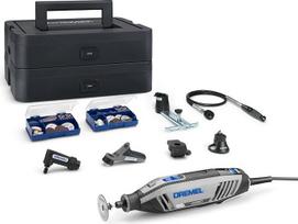 "Dremel 4250" daugiafunkcinis įrankis 175 W, kintamo greičio 5 000-35 000 aps./min, daugiafunkcinių įrankių rinkinys su 6 priedais, 1 "Dremel" dėžutė, 128 priedai pjovimui, graviravimui, šlifavimui, galandimui, gręžimui, frezavimui
