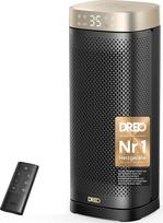 "DREO" ventiliatorinis šildytuvas "Energy-Saving Quiet", 2000 W keraminis šildytuvas su termostatu, 12 valandų laikmatis, 3 režimai, 70° osciliacija, 16 colių elektrinis kambarių šildytuvas, apsauga nuo perkaitimo, "Solaris Slim H2", auksinis