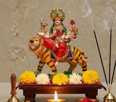 "eSplanade" Maa Durga Mata Rani statula Murti Moorti namų mandirui (6,5 x 8 colių)