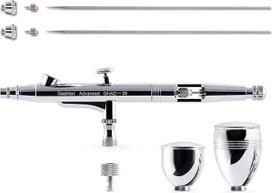 "Gaahleri Airbrush" rinkinys, aerografo pistoletas, dvigubo veikimo gravitacinis 1/2 ir 1/4 oz skysčio puodelis, 0,35 ir 0,5 mm adata, ekonomiškas aerografo rinkinys, makiažas, nagų dailė, tapyba, modelis, dažymas,