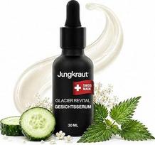 "Glacier Revital" veido serumas vyrams, 30 ml, retinolis, vitaminas C, hialurono rūgštis, "viskas viename", nuo senėjimo, smulkių linijų, porų raukšlių, natūraliai veganiškas, pagamintas Šveicarijoje