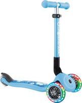 "GLOBBER JUNIOR" sulankstomi fantazijos žibintai - paspirtukas 120/80 mm ABEC 5 3 ratai su LED apšvietimu