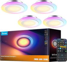 "Govee Smart Recessed Spotlight LED", RGBWW LED Spot 230 V, 900 LM, 11,5 W lubų prožektoriai, suderinami su "Matter" ir "Alexa", 2700 K-6500 K reguliuojamas apšvietimas, 99 mm prožektoriai, lubų šviestuvai virtuvei, svetainei, 4 vnt.
