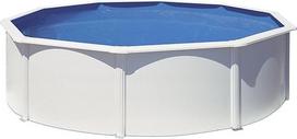 "Gre Fidji KIT460ECO" baseinas - apvalus plieninis antžeminis baseinas su baltos spalvos nuimamu sodo baseinu 460 x 120 cm