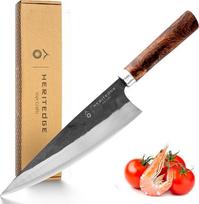 "Heritedge Long Classic" ilgas profesionalus virėjo peilis 20,8 cm Anglinis plienas 60-61 HRC Rankomis kaltas Vietnamas Tamarindo mediena