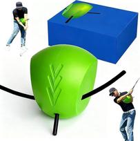 "HoldOneLight Golf Swing Training Aid" - golfo treniruočių kamuoliukas - unikali išlyginimo juostos galvutė - padeda mokytis taisyklingos švytuoklės mechanikos, rankos struktūros ir saugumo