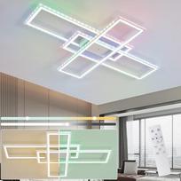 "Homefire" lubų šviestuvas LED lubų šviestuvas Gyvenamasis kambario šviestuvas RGB spalvų keitimas su nuotolinio valdymo pulteliu Miegamojo šviestuvas Užtemdomas modernus 50 W prieškambario šviestuvas Lubų apšvietimas Pasukamas vaikų kambariui Biuras