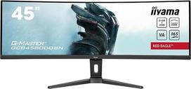 "iiyama G-Master Red Eagle" GCB4580DQSN-B1 lenktas 113 cm 45 colių VA LED monitorius DQHD 165 Hz HDMI DP USB 3.2 USB-C dokas 0,8 ms 90 W RJ45 (LAN) KVM jungiklis HDR400 aukščio reguliavimas FreeSync Juoda
