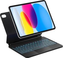 "Inateck NeoMagic" magnetinės klaviatūros dėklas "iPad" 10 kartos 10,9 colių, 11 kartos 2025 A16 11 colių, klaviatūra su jutikliniu kilimėliu, konsolinis stovas, 7 spalvų foninis apšvietimas, KB09119