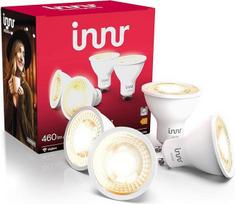 "innr Zigbee GU10" išmanusis LED prožektorius, veikia su "Hue*" ir "Alexa" (reikalingas tiltelis), šiltos baltos spalvos, reguliuojamas, išmanusis namų šviestuvas, 460 lm, 4 vnt.