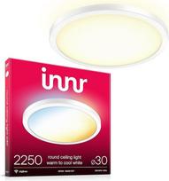 "innr" išmanusis LED lubų šviestuvas, "Zigbee", veikia su "Hue", "Alexa" (reikalingas tiltelis), nuo šiltai baltos iki šaltai baltos spalvos, svetainės lubų šviestuvas, LED lempa, reguliuojamas apšvietimas, 30 cm, 2250 liumenų