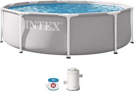 "Intex" 26702ND 3,05 m x 76 cm "Prism Frame Premium" baseino komplektas (įskaitant filtravimo siurblį)