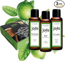 "JOILS Sauna Infusion Set I", natūralus, 3 x 100 ml, 100 % natūralus aliejus pirčiai, ekologiškas pirties aliejus dovanų rinkinyje