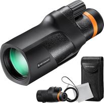 "K&F Concept" monokulinis teleskopas, atsparus vandeniui IP68, 12 x 50 HD, skirtas paukščių stebėjimui, medžioklei, žygiams, koncertams, su "Arca" sąsaja, juodas