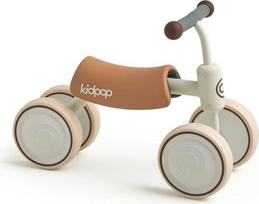 "kidpop Big Bee Baby Balance Bike", keturių ratų balansinis dviratukas, mažylių važinėjimo transporto priemonė vaikams nuo 1 iki 2 metų, pirmojo gimtadienio dovana, pirmasis dviratukas mažyliams
