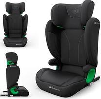 "Kinderkraft Junior Fix 2 Pro" vaikiška kėdutė 100-150 cm, reguliuojamas galvos atlošas, H-GUARD, SPS, ISOFIX ir diržų komplektas, kvėpuojantis oro srauto apvalkalas, lengvas užsegimas, juoda