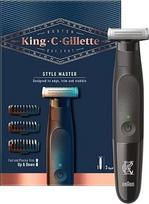 "King C" "Gillette Style Master" barzdos kirpimo mašinėlė vyrams su 1 keičiama 4D geležte ir 3 keičiamais šukų priedais, dovana vyrams