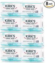 "Kirk's Castile": kokosinis kastilinis muilas, be kvapiųjų medžiagų, 4 oz (8 pakuotės) - Kirk's