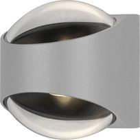 "Konstsmide Bitonto" sieninis šviestuvas, baltas, aliuminis / skaidrus stiklas, didelės galios LED, 2 x 5,5 W, IP54, 7884-250