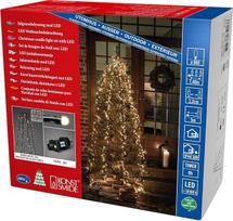 "Konstsmide Micro LED Compactlights Tree Coat" su žiedu, 6 gijos po 110 matinių diodų, 8 valandų laikmatis, 660 šiltos baltos spalvos diodų, 30 V lauko transformatorius (IP44), 6 W, juodas kabelis, 6650-130