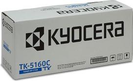 "Kyocera TK-5160C" žydros spalvos toneris, 12 000 puslapių, originali "Premium" spausdintuvo kasetė 1T02NTCNL0, skirta ECOSYS P7040cdn
