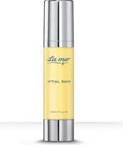 "La mer Vital Skin 24h Fluid" - drėkinamoji priemonė nuo senėjimo su stangrinamuoju Q10 ir odos tonusą balansuojančiu vitaminu C - be kvapiųjų medžiagų - mišriai odai