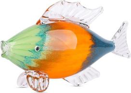 "LCCCK Coastal Decor Murano Style Art Glass Centerpiece" - pučiamo stiklo žuvies figūrėlės - modernus namų dekoro akcentas, skirtas knygų lentynoms, stalui, židiniui, virtuvei
