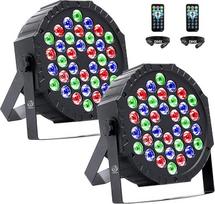"LED Par Spotlight" 36 LED RGB scenos šviesos, DMX512 ir nuotolinio valdymo pultas, 7 šviesos režimai su garso įjungimu, diskotekų šviesos, vakarėlių šviesos DJ barui, vestuvėms, Helovinui, Kalėdoms, 2 vnt.