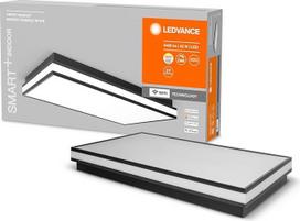 "LEDVANCE ORBIS MAGNET SMART+ Wi-Fi" 60 x 30 cm, reguliuojamo apšvietimo LED lubų šviestuvas, skirtas naudoti patalpose, 42 W, spalvinė temperatūra 3000-6500 K, 4200 liumenų, dizaino šviestuvas su naujovišku magnetiniu rėmeliu, juodas