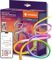 "LEDVANCE Smart WiFi Neon Flex MGC RGB TW RC spalvota ir balta LED juosta, skirta naudoti lauke, su "WiFi" technologija ir vienodu šviesos pasiskirstymu, reguliuojama, balta, silikoninė, 3 m, lemputė nekeičiama