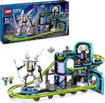 "LEGO City Roller Coaster" su robotu-mechanizu, žaislinis pramogų parkas, žaidimų rinkinys berniukams ir mergaitėms nuo 8 metų, dovana kūrybingiems vaikams 60421