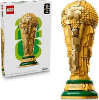 "LEGO Editions Sports" oficialus FIFA pasaulio futbolo čempionato trofėjus - 3D "pasidaryk pats" modelis su kolekcine mini figūrėle - futbolo dovanų idėja berniukams ir mergaitėms nuo 12 metų arba tėvo dienai - 43020