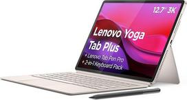 "Lenovo Yoga Tab Plus", planšetė su dirbtiniu intelektu, 3K 12,7 colių 144 Hz ekranas, "Snapdragon" 8 kartos 3 procesorius, 16GB RAM, 512GB atminties, "WiFi 6", planšetė su "Android 14", "Tab Pen Pro" ir klaviatūra - jūros kriauklė