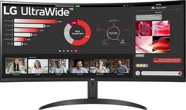 "LG UltraWide" 21:9 išlenktas QHD monitorius 34WR50QC-B - 34 coliai, HDR10, PBP režimas, ekrano valdymas, "AMD FreeSync", 100 Hz, juodas