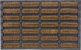 "LSC Tuff Scrape Door Mat", "Heavy Duty" lauko grindų kilimėlis, pašalina žolę, purvą ir nešvarumus, 100 % natūralių kokoso pluošto šerių su guminiu pagrindu, galima skalbti skalbimo mašinoje, neslidus grindų kilimėlis, didelis (nbs 1