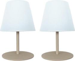 "Lumisky TWINS" 2 LED stalinių šviestuvų rinkinys, kreminės spalvos, aukštis 16 cm, belaidis