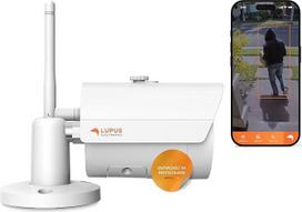 "Lupus LE202" 3MP "WiFi" IP kamera lauke, SD lizdas, 100°, naktinis matymas, judesio aptikimas, "iOS" ir "Android" programėlė, integruota į "LUPUSEC Smarthome" signalizacijos sistemą, įskaitant valdymo programinę įrangą, balta, 10202