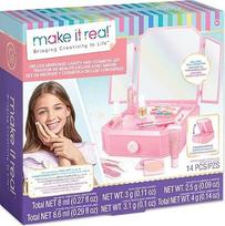 "Make It Real" veidrodžio ir kosmetikos rinkinys Grožio stalo makiažo rinkinys