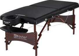 "Master Massage Newport" mobilus nešiojamas masažo stalas Masažo lova Masažo suoliukas Kosmetikos gultais Amerikos prekės ženklas Juoda